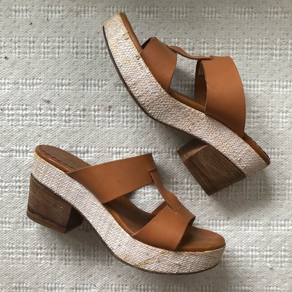 Anthropologie Miss Albright Anjal Slides, Tan, 9W - Picture 2 of 9